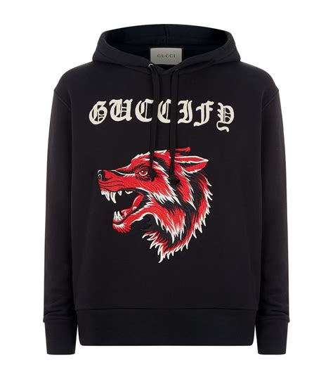 gucci wolf hoodie 3 in the world|Gucci hoodie sale.